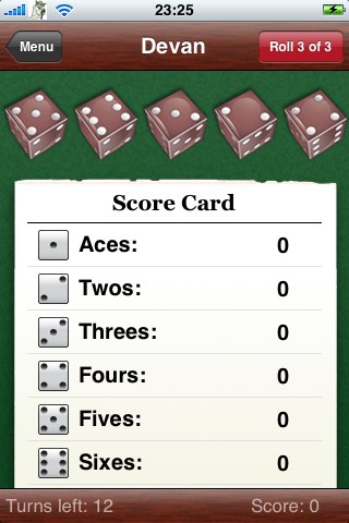 FiveDice Yahtzee